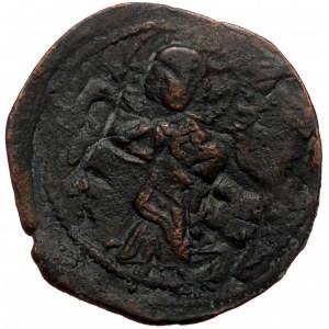 Constantine X Ducas (1059-1067) AE follis (Bronze 7,02g 30mm) overstruck on unknown anonymous follis, Constantinople m