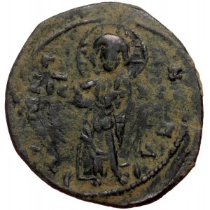 Constantine X Ducas (1059-1067) AE follis (Bronze 7,44g 30mm) overstruck on unknown anonymous follis, Constantinople