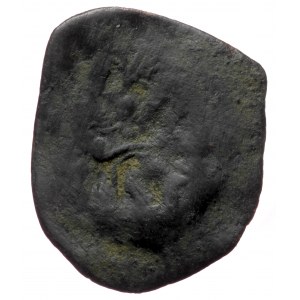 Unreaserched AE trachy (Bronze 1,12g 20mm) times of Latin Rulers of Constantinople (?)