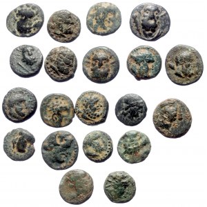 20 Greek AE coins (Bronze, 48g)