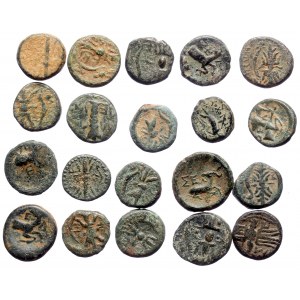 20 Greek AE coins (Bronze, 41g)
