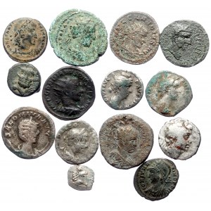 14 Greek and Roman bronze coins (Bronze, 45.74g)