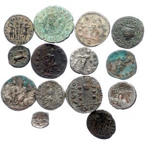 14 Greek and Roman bronze coins (Bronze, 45.74g)