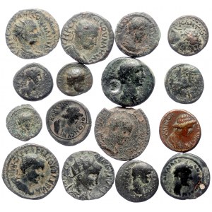 16 Roman bronze coins (Bronze, 62.63g)