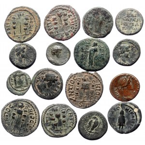 16 Roman bronze coins (Bronze, 62.63g)