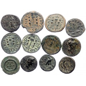 12 Roman bronze coins (Bronze, 51.25g)