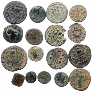 16 Roman bronze coins (Bronze, 74.00g)