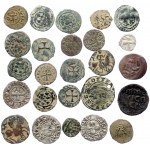 25 Medieval silver and bronze coins (Silver and bronze 25.97g)