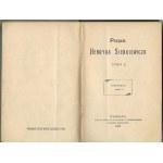Pisma L- Henryk Sienkiewicz, Nakład Redakcyjny Tygodnika Ilustrowanego, Warszawa 1903r.