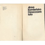 Deszczowe lato - Anna Kamieńska , wyd. I, 1980r.