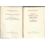 Komedia Ludzka VI, VIII, IX (trzy tomy) ; Piotrusia, Pułkownik Chabert, Znakomity Gaudissart - Honoriusz Balzac, wyd. I, 1958r.