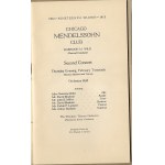 Program koncertu Chicago Mendelssohn Club