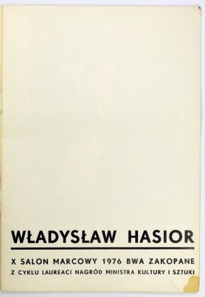Władysław Hasior. X salon marcowy BWA Zakopane ... 1976