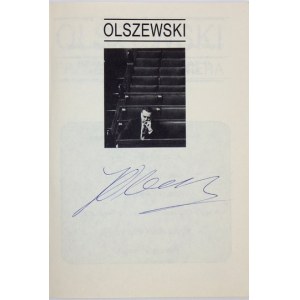 OLSZEWSKI, przerwana premiera. 1992. Podpisy autorów.
