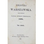 BIBLIOTEKA Warszawska. R. 1871, t. 4