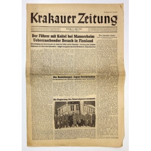 KRAKAUER Zeitung. Krakau 1942. Zeitungsverlag. folio. R. 4, nr 131: 5 Juni 1942. s. 9, [1].
