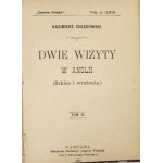 CHŁĘDOWSKI Kazimierz - Dwie wizyty w Anglii. (Szkice i wrażenia). T. 1-2 (w 1 wol.). Warszawa 1899. Red....