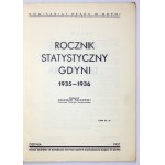 POLKOWSKI Bolesław - Rocznik statystyczny Gdyni 1935-1936. Redagował ... Gdynia 1937. Komisariat Rządu w Gdyni. 4,...