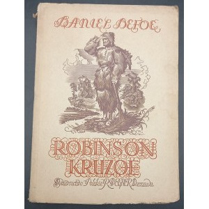 Robinson Kruzoe Daniel Defoe Drzeworyty Edward Kuczyński