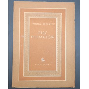 Five Poems Tadeusz Różewicz Edition I