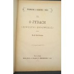 O Żydach i kwestyi żydowskiej przez Elizę Orzeszkową Rok 1882 Piękny stan!
