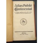 Atlas Polski Continental z 1 mapą ogólną oraz 20-oma mapami poszczególnemi
