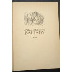 Ballads Adam Mickiewicz Illustrations Jan Marcin Szancer Edition I Year 1955