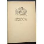 Ballady Adam Mickiewicz Illustrationen Jan Marcin Szancer Ausgabe I Jahr 1955