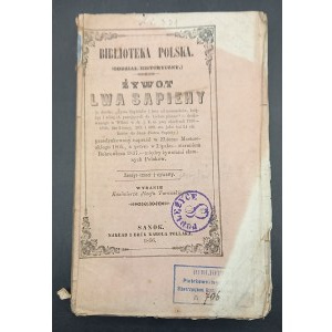 Life of Lev Sapieha Year 1855