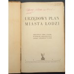 Offizieller Plan der Stadt Łódź, erstellt von der Abteilung für Raumplanung der Stadtverwaltung von Łódź, Jahr 1948