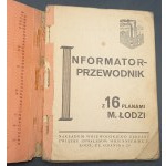 Reiseführer mit 16 Plänen der Stadt Lodz Jahr 1933