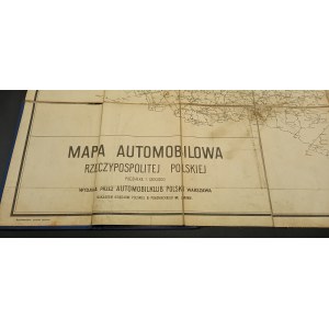 Mapa automobilowa Rzeczypospolitej Polskiej Wydana przez Automobilklub Polski Warszawa