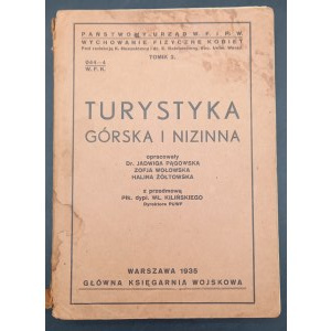 Mountain and Lowland Tourism Elaborated. Dr. Jadwiga Pągowska Zofja Wołowska Halina Żółtowska Year 1935