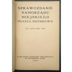 Bericht des Gemeinderats der Stadt Piotrków für die Jahre 1925-1933 Jahr 1933