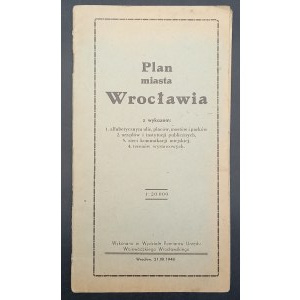 Stadtplan von Wrocław Jahr 1948