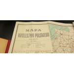 Mapa Krolestwa Polskiego Opracował Kazimierz Fiszer Skala 1: 500000 Piękny stan!