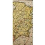 Karte des polnischen Königreichs zusammengestellt von Kazimierz Fiszer Maßstab 1: 500000 Schöner Zustand!