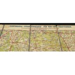 Kontinentale Autokarte von Nord-Masowien, Kurpie und dem südlichen Teil von Ostpreußen