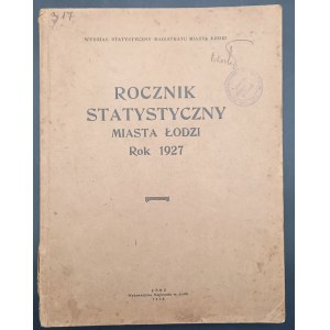 Statistisches Jahrbuch der Stadt Łódź Jahr 1927
