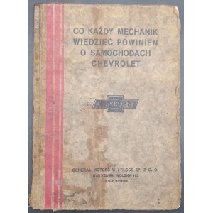 Was jeder Mechaniker über Chevrolet-Fahrzeuge wissen sollte Jahr 1929