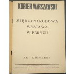 Kurjer Warszawski Mai - November 1937. Internationale Ausstellung in Paris