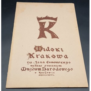Ansichten von Krakau, gezeichnet von Jan Gumowski, veröffentlicht vom Nationalmuseum in Krakau 1926