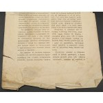 Auszug aus dem Protokoll des Staatssekretariats des Königreichs Polen vom 26. Mai 1846