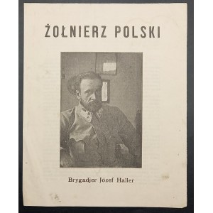 Broschüre Polnischer Soldat Brigadier Joseph Haller Oberst L.P. kmdt II bryg.