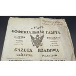 Regierungsanzeiger des Königreichs Polen vom 23. Juli 1840 Warschau