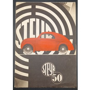 Katalog samochodowy marki Steyr 50 w języku niemieckim
