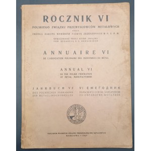 Jahrbuch VI des Polnischen Verbands der Metallindustriellen und Quellen für den Einkauf von Produkten der dem P.Z.P.M. angeschlossenen Fabriken