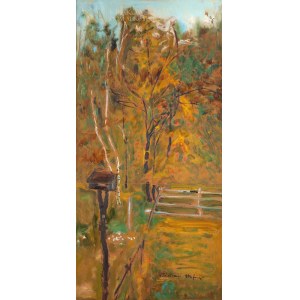 Wlastimil HOFMAN (1881-1970), Jesienny pejzaż z karmnikiem