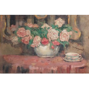 Alfons KARPIŃSKI (1875-1961), Martwa natura z różami
