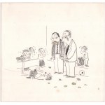 Julian Bohdanowicz (1942-2015) - [rysunek, 1986] [Awantura w klasie Mikołajka], Julian BOHDANOWICZ (1942-2015) - [rysunek, 1986] [awantura w klasie Mikołajka]; 1986/piórko, pisak ?, 20 x 21 cm.